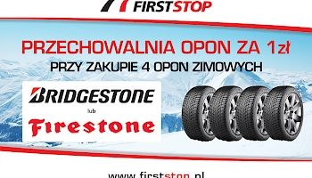 Przechowalnia opon za 1 zł przy zakupie 4 opon zimowych Bridgestone lub Firestone!
