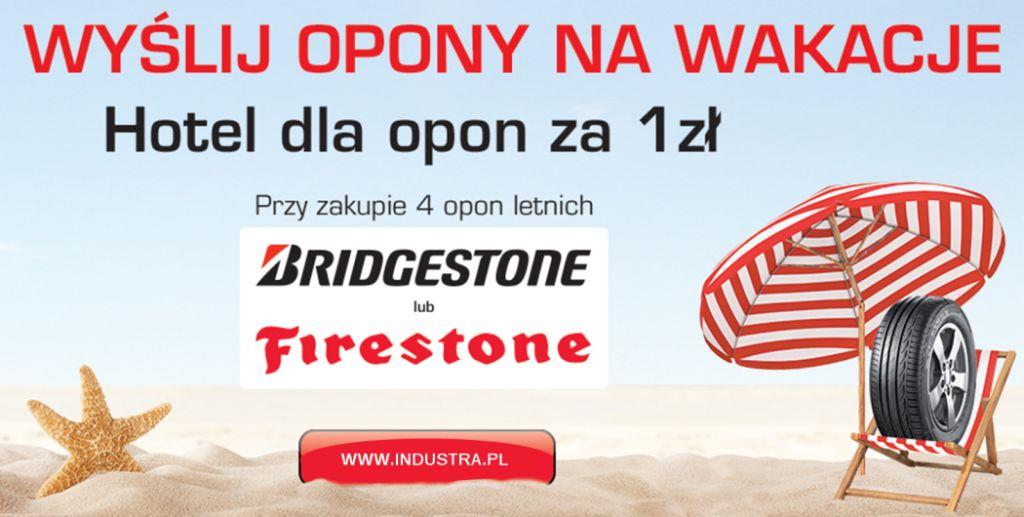 Przechowalnia opon za 1 zł przy zakupie 4 opon letnich Bridgestone lub Firestone!